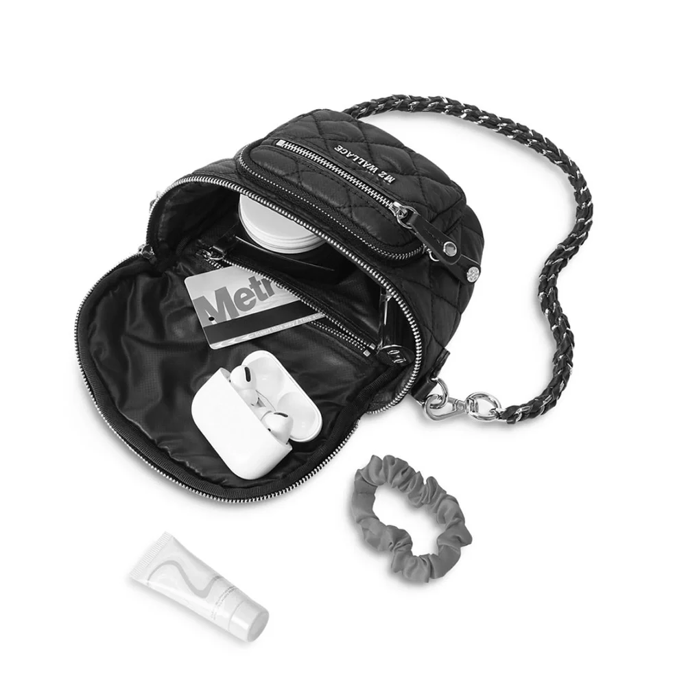 MZ Wallace Navy Micro Crosby Sling Bag - Picture 4 of 11